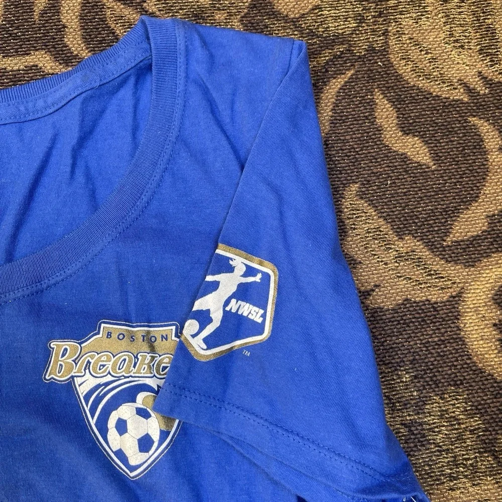 Nike Boston Breakers FC NWSL Women's Blue Home T Shirt Size Small New A